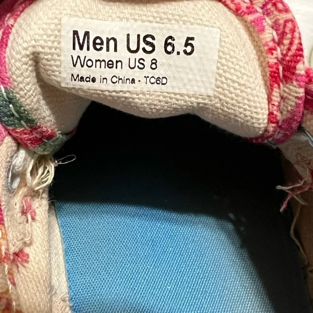 VANS Off The Wall Pink Floral Shoes Women’s Size 8 / Men’s Size 6.5